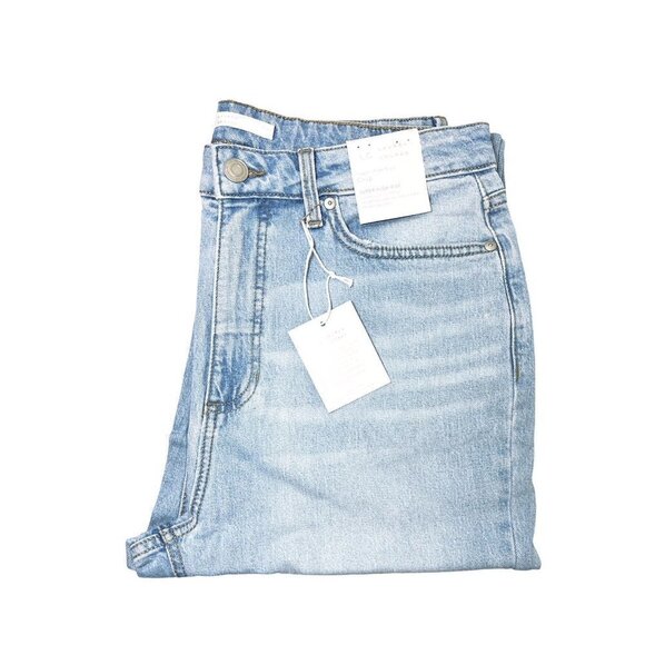 LC Lauren Conrad Womens High Rise Distressed Light Wash Cropped Jeans Sz 18 New - Picture 3 of 10